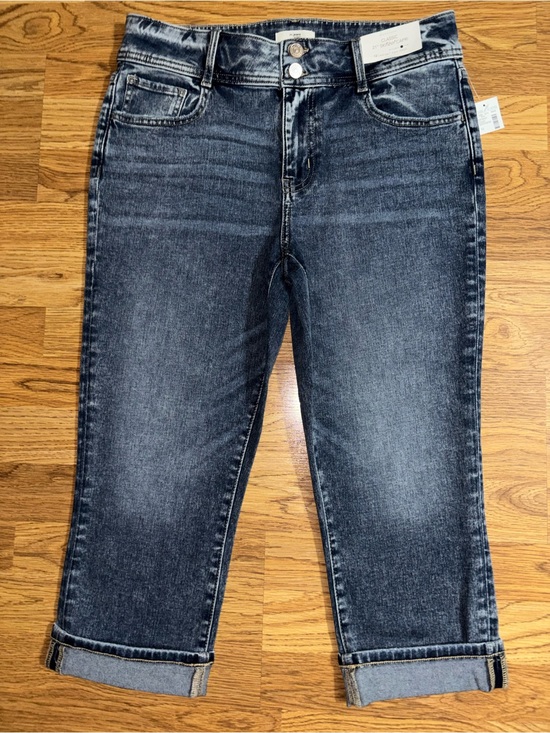M Jeans by Maurices Denim - M Jeans By Maurices Classic 21 Inch Cuffed Denim Capri Women’s Size 12 Acid Wash